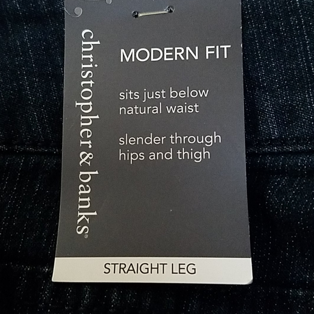 NWT Christopher & Banks Straight Leg Jean 4P - Picture 6 of 6